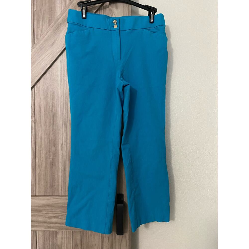 Chicos teal cropped pants 00 US size 2